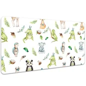 Podkładki na biurko - Mata na biurko dla dzieci Wesołe zwierzęta 100x50 cm - miniaturka - grafika 1