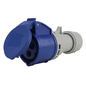 Akcesoria do przyczep i kamperów - Cartrend Caravan 40557L Caravan złącze CEE 16A, niebieski/szary, 3-biegunowy - miniaturka - grafika 1