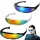 EXFEA Futurystyczne okulary przeciwsłoneczne, Rave, Weploda, 3 sztuki, szybki strój do odgrywania ról, okulary kosmiczne (3 kolory)