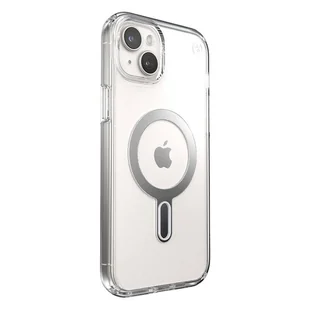 Speck Presidio Perfect-Clear ClickLock & Magsafe - Etui iPhone 15 Plus (Clear / Chrome Finish / Serene Silver) - Etui i futerały do telefonów - miniaturka - grafika 1