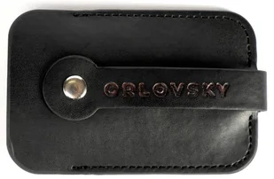Czarne skórzane etui na klucze kluczówka pokrowiec ORLOVSKY pojemny wygodny - Etui na klucze - miniaturka - grafika 1