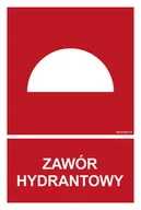 Systemy ekspozycyjne i znaki informacyjne - BB015 ZAWÓR HYDRANTOWY, KS - FOLIA PODŁOGOWA FOTOLUMINESCENCYJNA; (250X370MM) - miniaturka - grafika 1