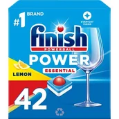 Płyny do naczyń - Finish Power essential tabletki do zmywarki lemon 42szt - miniaturka - grafika 1