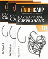Inne akcesoria dla wędkarzy - Undercarp Teflonowe haki karpiowe Curve Shank 6 - miniaturka - grafika 1