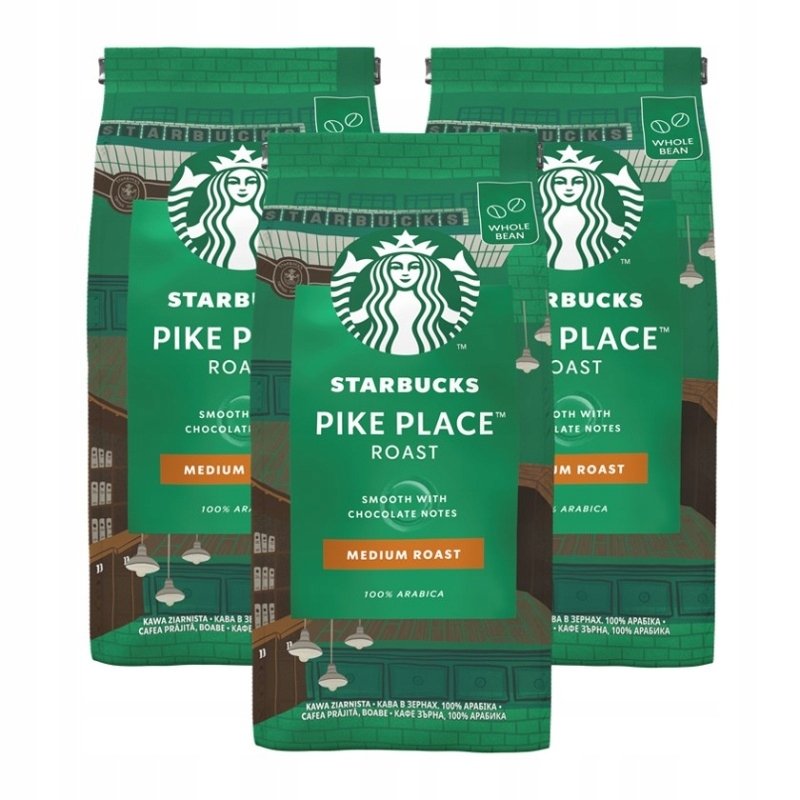 Kawa ziarnista Starbucks Pike Place Medium 3x200g