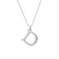 Naszyjniki - Naszyjnik z literką D na łańcuszku stal szlachetna - Manoki - miniaturka - grafika 1