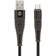 Kable USB - Forever Shark micro-USB czarny 2220885 - miniaturka - grafika 1