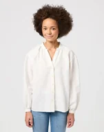Koszule damskie - WRANGLER COOL GIRL SHIRT WORN WHITE 112356731 L - miniaturka - grafika 1