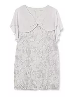 Sukienki - Gina Bacconi Damska sukienka z haftem Bolina dla matki panny młodej, szary/srebrny, 36 PL - miniaturka - grafika 1
