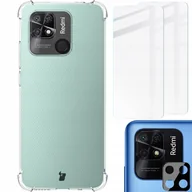Etui i futerały do telefonów - Bizon Etui + 2x szkło + obiektyw Case Clear Pack do Xiaomi Poco C40/Redmi 10C przezroczyste - miniaturka - grafika 1