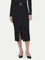 Spódnice - ONLY Spódnica jeansowa Siri 15324365 Czarny Regular Fit - miniaturka - grafika 1