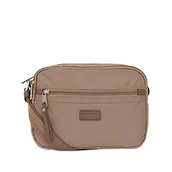 Torebki damskie - HEXAGONA Damska torebka Garni Cuir de Vachette Paris-Trotteur Matcha - piaskowo-nylonowa torebka damska mała torba na ramię, pomarańczowa, L: 23 x wys. : 17 x P: 7 cm - miniaturka - grafika 1