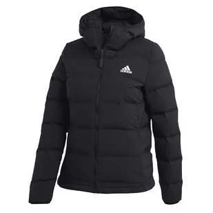 Kurtka adidas Helionic Soft Hooded Down FT2577 - czarna - Kurtki i kamizelki sportowe damskie - miniaturka - grafika 1
