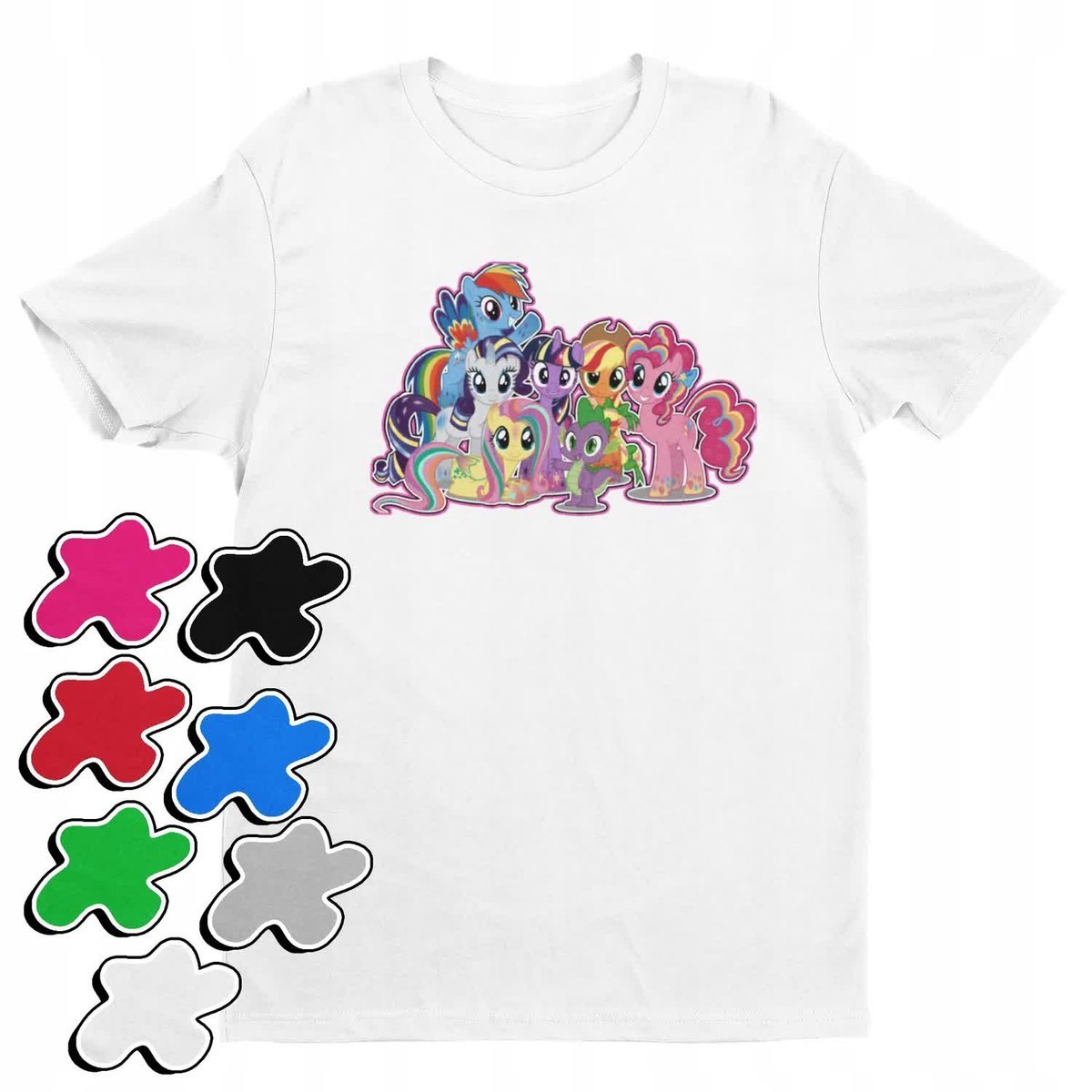 Koszulka T-Shirt Dziecięca Z Nadrukiem My Little Pony Różne -M 134-140