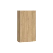 Szafki łazienkowe - Szafka łazienkowa wisząca Atrato 56x22x100 cm brązowa dąb Cersanit - miniaturka - grafika 1