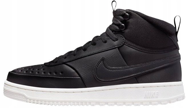 NIKE SPORTOWE CZARNE WYSOKIE BOTKI ZE SKÓRY NATURALNEJ 44 1J6C