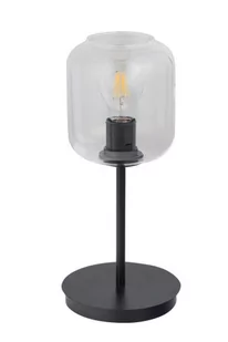 Sigma czarna lampa stołowa w stylu loft SHINE 50258 lampka nocna z przezroczystym kloszem do sypialni 50258 - Lampy stojące - miniaturka - grafika 1