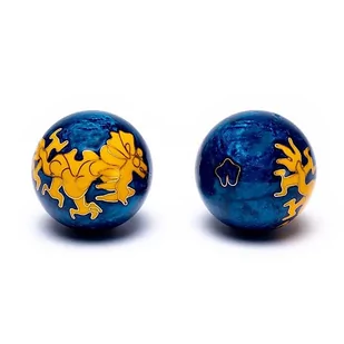 Kule do masażu z symbolem YELLOW DRAGON niebieskie (4 cm) - Akcesoria do masażu - miniaturka - grafika 1