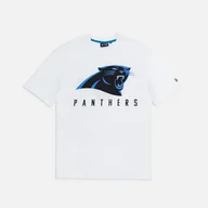 Koszulki męskie - New Era NFL Games Slogan koszulka oversize Carolina Panthers biała - miniaturka - grafika 1