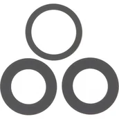 Części serwisowe do telefonów - Szkło, oczko aparatu tylnego do iPhone 16 Pro/16 Pro Max Black, ORG 3 szt. - miniaturka - grafika 1