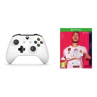 Kontroler bezprzewodowy MICROSOFT TF5-00004 Biały do Xbox One + FIFA 20 - Kontrolery do Xbox - miniaturka - grafika 1