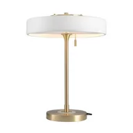 Lampy pozostałe - Lampa stołowa Artdeco biało złota - miniaturka - grafika 1