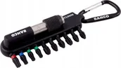 Bity - Bahco Bahco Smūginių antgalių rinkinys 25mm, 11vnt, su karabinu, PH,PZ,TORX + laikiklis - miniaturka - grafika 1
