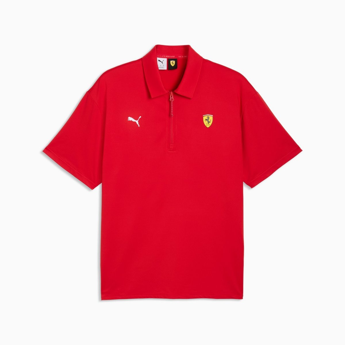 Koszulka polo męska Puma FERRARI CLOUDSPUN czerwona 63424702 r S (46)