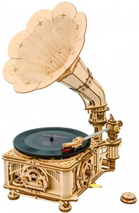 zestaw budowlany Rokr gramofon 22,6 x 26,1 x 42,9 cm drewno - Puzzle - miniaturka - grafika 1