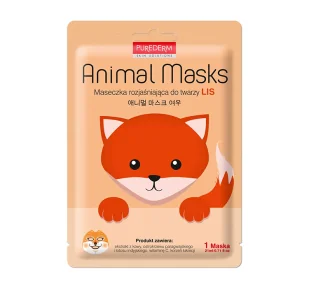 CONNY CONNY Animal Maska w płachcie Rozjaśniająca - Lis SKL-MAS-ALI - Maseczki do twarzy - miniaturka - grafika 1