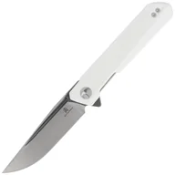 Noże - Nóż składany Bestechman Dundee White G10, Grey Titanized / Satin D2 by Ostap Hel (BMK01G) - miniaturka - grafika 1