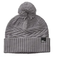Czapki damskie - Damska Czapka zimowa JACK WOLFSKIN LORELEI BEANIE W 1910901-2174 – Szary - miniaturka - grafika 1