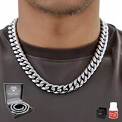 Naszyjniki męskie - Łańcuszek SREBRNY Męski GRUBY 9mm Łańcuch Pancerka SREBRO 925 PEŁNY - inna (Inny) - miniaturka - grafika 1