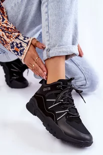 Damskie Trapery Memory Foam Big Star KK274218 Czarne-41 - Moda i Uroda OUTLET - miniaturka - grafika 1