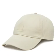 Czapki damskie - Czapka z daszkiem Calvin Klein Jeans Mono Leather Patch Twill Cap LV04K5052G Biały - miniaturka - grafika 1
