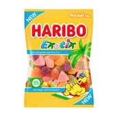 Żelki - Haribo Exotix Owocowe Żelki Tropikalne Różne Smaki Ananas Limonka 100G - miniaturka - grafika 1