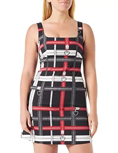 Love Moschino Sukienka damska, slim fit, bez rękawów, czarna, 38, czarny, 38 - Sukienki - miniaturka - grafika 1