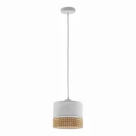 Lampy sufitowe - TK Lighting Lampa wisząca nowoczesna PAGLIA Small White ratan 6534 - miniaturka - grafika 1