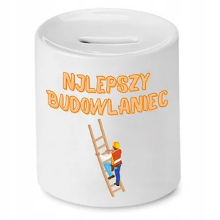 SKARBONKA DLA BUDOWLAŃCA NAJLEPSZY BUDOWLANIEC z Nadrukiem ze Zdjęciem - Skarbonki SKARBONKA DLA BUDOWLAŃCA NAJLEPSZY BUDOWLANIEC z Nadrukiem ze Zdjęciem - Skarbonki - miniaturka - grafika 1