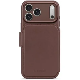 Etui DECODED Leather Wallet MagSafe do Apple iPhone 17 Pro Brązowy - Etui i futerały do telefonów - miniaturka - grafika 1