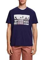 Koszulki męskie - edc by ESPRIT Męski T-shirt 053CC2K313, 405/DARK Blue, S, 405 / ciemnoniebieski., S - miniaturka - grafika 1