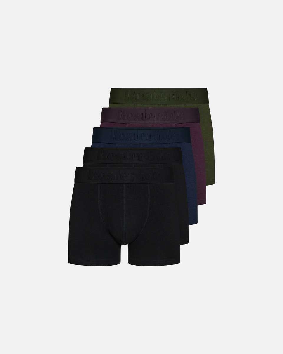 Bokserki Męskie Resteröds Premium Boxers Bambusowe 5-Pak Mix Kolorów M Fsc