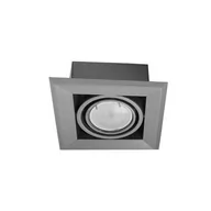 Lampy pozostałe - Oprawa wpuszczana BLOCCO, ML839, szara, 1x7W LED GU10 - miniaturka - grafika 1