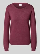 Swetry damskie - Sweter z dzianiny z okrągłym dekoltem model ‘Viril’ - miniaturka - grafika 1