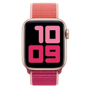 Pasek Alogy Nylon Strap z rzepem do Apple Watch 1/2/3/4/5/6/7/8/SE 38/40/41mm Różowy - Akcesoria do smartwatchy - miniaturka - grafika 7