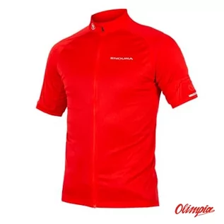 Koszulki rowerowe - Koszulka rowerowa Endura Xtract S/S Jersey II Red - grafika 1
