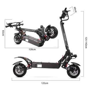 Hulajnoga elektryczna Halo Knight T108 10-calowe opony drogowe, silnik 1000W*2, maks. prędkość 65km/h - Czarny - Hulajnogi elektryczne - miniaturka - grafika 13