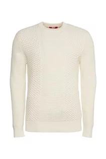 Swetry męskie - ESPRIT Sweter męski, 055/Ice, XL - grafika 1