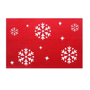 Podkładka filcowa Śnieg 45 x 30 cm - Obrusy i serwetki - miniaturka - grafika 1