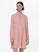 Sukienki - Pieces Sukienka w kolorze beżowo-czerwonym - miniaturka - grafika 1